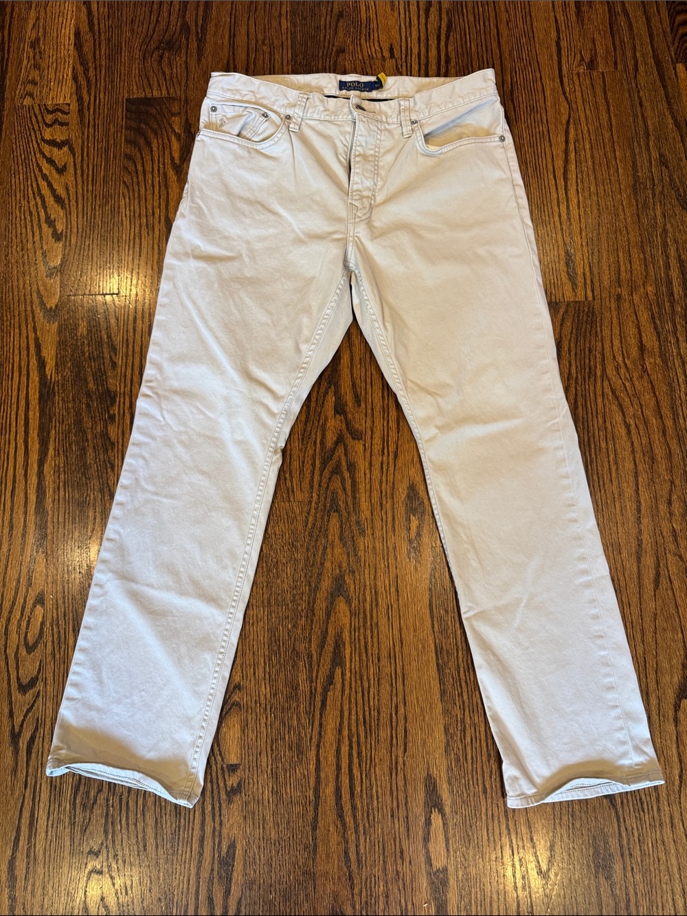 Polo by Ralph Lauren Off-White/khaki Slim Straight Jeans